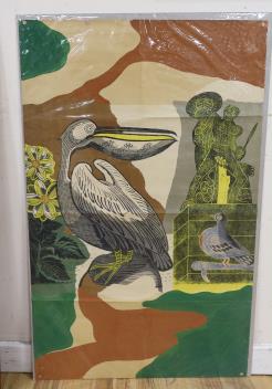 Edward Bawden RA (1903-1989), overpainted poster, 'St James's Park' 1936, 101 x 63cm, unframed